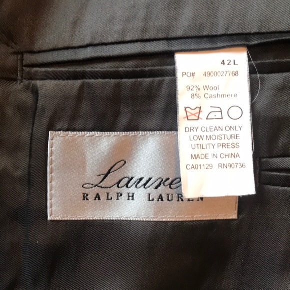 Gray And Black Prince of Wales style Suit - Picture 4 of 5